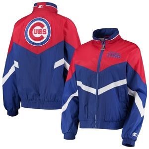 NWT Chicago Cubs Starter Royal/Red Winning Streak Full-Zip Jacket